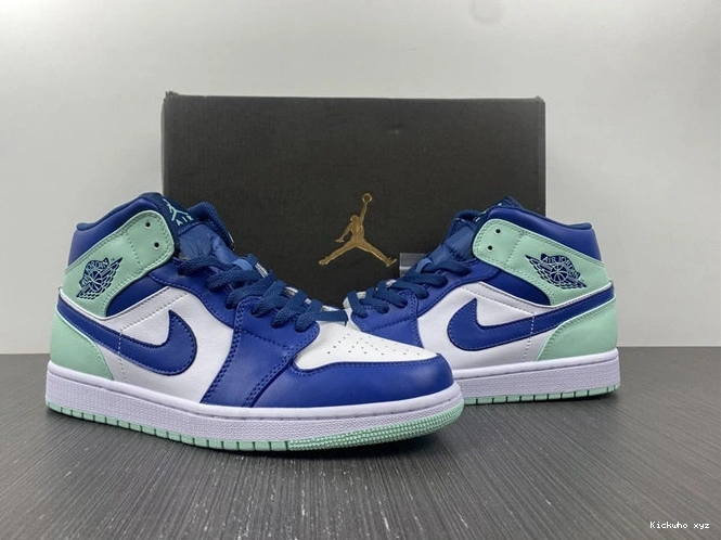 Mint Foam Navy Mystic Mid Timeless 3723 Jordan1 554724- 1025